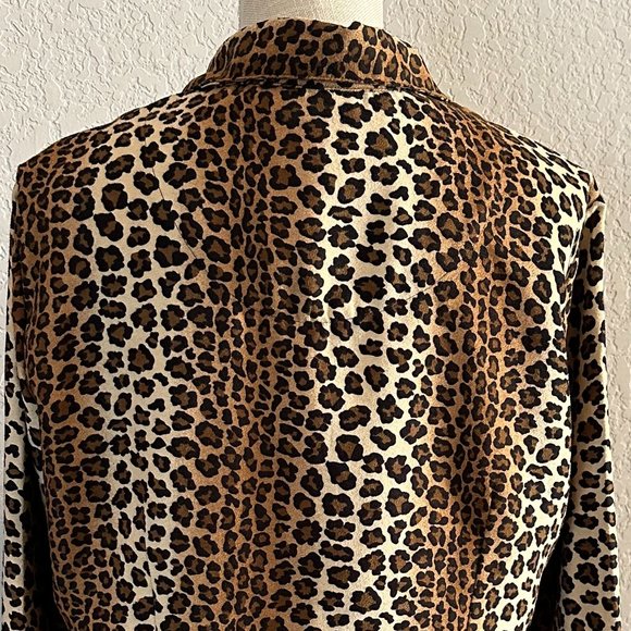HARMONY & VINE Women's Leopard Print Top - XL - Picture 3 of 9